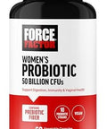 Force Factor Probiotic For Women 50 Billion Cfu Women S Probiotic For Digestive Health Immunity And Vaginal Health 10 Strains With Lactobacillus Acidophilus Vegan 60 Capsules