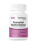 Fairhaven Health Prenatal Multivitamin Essentials with DHA Prenatal Vitamins + DHA Choline MyoInositol Citrus Essence to Deter Nausea Vegan 60 Capsules