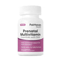 Fairhaven Health Prenatal Multivitamin Essentials with DHA Prenatal Vitamins + DHA Choline MyoInositol Citrus Essence to Deter Nausea Vegan 60 Capsules