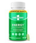 One A Day Energy Daily Essentials Multivitamin Energy Supplement to Support Mental Alertness and Immune Health with Vitamins A C D E Zinc and Caffeine 120 Count