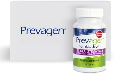 Prevagen Extra Strength Mixed Berry Chewables 30 Tablets (1 Month Supply) Formulated For Your Brain 20Mg Of Apoaequorin Plus Vitamin D3