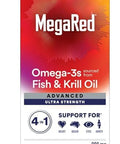 Megared Advanced 4In1 900Mg 120 Softgels Value Pack (2 Bottles X 60 Each) Concentrated Omega3 Fish & Krill Oil Supplement