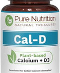 Pure Nutrition Vitamin D3 K2 + CalD PlantBased Calcium Vegan D3 From Lichen Bundle Pack