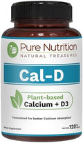 Pure Nutrition Vitamin D3 K2 + CalD PlantBased Calcium Vegan D3 From Lichen Bundle Pack