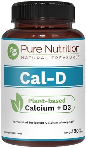 Pure Nutrition Vitamin D3 K2 + CalD PlantBased Calcium Vegan D3 From Lichen Bundle Pack
