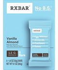 RXBAR Protein Bars, 12g Protein, Gluten Free Snacks, Vanilla Almond, 9.15oz (5 Bars)