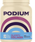 Podium Nutrition Sleepy Collagen With Melatonin Hot Chocolate 25 Servings Collagen Protein Gluten Soy