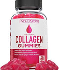 Atlantis Nutrition Collagen Peptides Gummies For Women - Formulated With Type I & Iii - Vitamin & Superfruit Beauty Blend - Formulated To Support Hair, Nail & Skin Health 60 Count