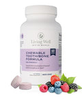 Living Well Kids Calcium & Tooth Support Chewable Bone Health Vitamins With D3 K2 Magnesium & Zinc Strong Teeth & Enamel Defense Berry Flavor Fluoride-Free Non-Gmo