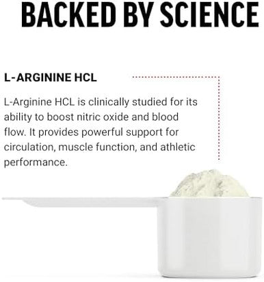 Force Factor L Arginine Hcl Larginine Supplement To Boost Nitric Oxide For Better Circulation Blood Flow And Muscle Pumps L Arginine Powder 6000Mg Unflavored 30 Servings