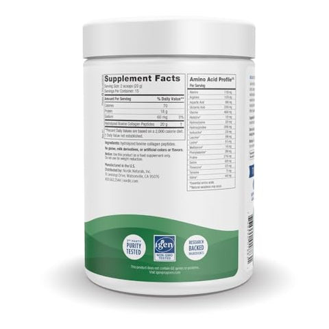 Nordic Naturals Joint & Muscle Collagen Peptides Unflavored - 10.6 Ounces - Collagen Supplement For Skin Health And Joint Mobility 15 Servings