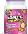 21St Century Zoo Friends Probiotic Chewable Fruit Punch Flavors 30 Count