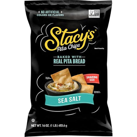 STACYS SNACKS Sea Salt Pita Chips 16 OZ