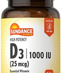 Sundance Vitamin D3 1000Iu 100 Softgels High Potency Formula Nongmo And Gluten Supplement