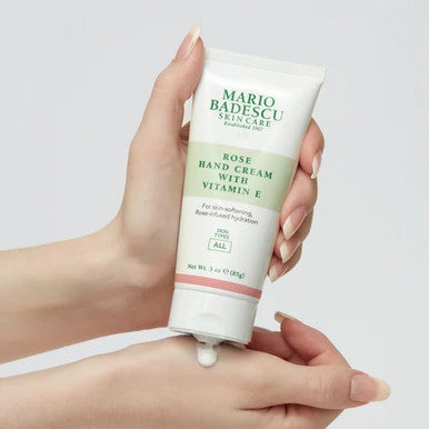 Mario Badescu Rose Hand Cream With Vitamin E For Men And Women Non-Greasy Light And Fast-Absorbing Hand Cream For Dry Cracked Hands Ideal For All Skin Types 3 Oz