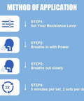 Comayjohn Respiratory TrainerExercise EquipmentAdjustable Pressure Setting Custom Resistance Easy To Clean Easy To Carry.