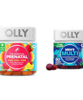 Olly The Essential Prenatal Gummy Multivitamin 30 Day Supply (Gummies) Sweet Folic Acid & Men'S Multivitamin Gummy Overall Health And Immune Support Vitamins A C D E B