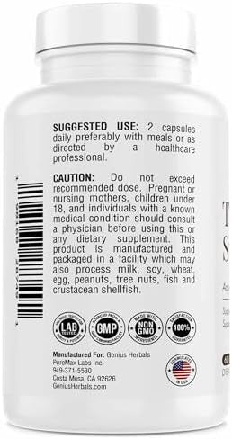 Thyroid Support - Advanced Formula With Iodine, Supports Metabolism & Energy, Supports Healthy Thyroid. Non-Gmo Thyroid Supplement - 60 Capsules
