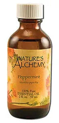 Pure Essential Oil Peppermint 2 Oz By Natures Alchemy