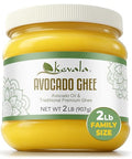 Kevala Avocado Ghee - Made with Grass Fed CowsÃ¢â‚¬â„¢ Milk, Blend of Cold-Pressed Avocado Oil and Ghee, Unsalted Spread for Toast and Wraps with no Preservatives, Great for Keto and Low-Carb Diets, 2 lb