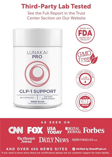 Lunakai Usa Made Glp 1 Supplement 60Ct