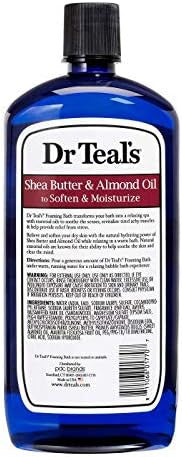 Dr. Teals Foaming Bath Variety Set (2 Pack34Oz Ea) Shea Butter & Almond OilMelatonin Sleep Bath - Essential Oils Blended With Pure Epsom Salt Eases Achy Muscles & Relieves Stress