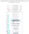 Revive Md Zinc Mineral Supplement For Men & Women - Supports Immunity & Cellular Health With 50Mg Optizinc - Antioxidant & Immune Support - 60 Capsules