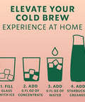 Starbucks Cold Brew Coffee Concentrate, Sweetened Brown Sugar Cinnamon Flavored Iced Coffee, 32 fl oz