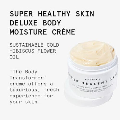 Beauty Pie Super Healthy Skin Deluxe Body Cr me Rich Hydration Body Butter with Cold-Pressed Hibiscus Oil, Hyaluronic Acid & Vitamin E 8.45oz Nourishing Body Moisturizer for Dry & Mature Skin