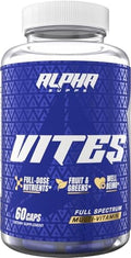 Vites Mens Multivitamin Complete Daily Supplement with Fruits Veggies Energy Immune and Prostate Support Daily Whole Food Vitamins with Antioxidants and Digestive Enzymes