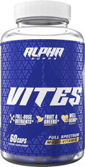 Alpha Supps Vites Men'S Multivitamin, Complete Daily Supplement With Fruits, Veggies, Energy, Immune & Prostate Support - Daily Whole Food Vitamins With Antioxidants And Digestive Enzymes