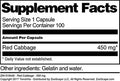 Terravita Red Cabbage - 450 Mg (100 Capsules, Zin: 519446)