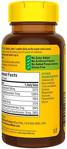 Nature Made BComplex With Vitamin C Caplets 100 Count