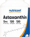 Nutricost Astaxanthin 12Mg Nongmo And Gluten 120 Softgels (4 Month Supply)