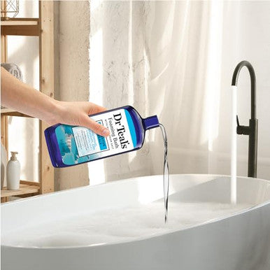 Dr Teal'S Foaming Bath With Pure Epsom SaltRestorative Minerals With MagnesiumPotassiumZinc & Essential Oils34 Fl Oz (Pack Of 4)