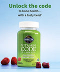 Garden Of Life Vitamin Code Calcium Magnesium Gummies With D3 & K2 Supports Bone Health & Bone Strength Prebiotics & Probiotics For Digestive Support Non-Gmo Gluten-Free 60 Raspberry Gummies