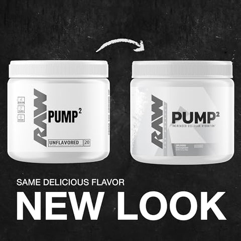 Raw Pump2 Pre Workout Glycerol Pump Pre Workout Supplement Pair Pump Supplement For Best Results Or Any Preworkout Powder Enhanced Hydration And Boost Energy Unflavored (20 Servings)