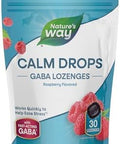 NatureS Way Calm Drops Works Quickly To Help Ease Stress (1) FastActing Gaba Individually Wrapped Lozenges Raspberry Flavored 30 Lozenges