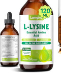 Lamginy L-Lysine 1000Mg Supplement Liposomal Lysine Liquid Drops For Adults Essential Amino Acid - Immune Support Skin & Lip Health Collagen Synthesis Vegan Non-Gmo & Gluten-Free 4 Fl Oz