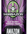 Sambazon Organic Amazon Energy Drink Jungle, Love Acai Berry and Passionfruit (153240245) Passion Fruit, 12 Fl Oz