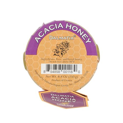 Dalmatia Acacia Honey, 8.8 oz (250g) | 100% Raw Unfiltered | Product of Croatia
