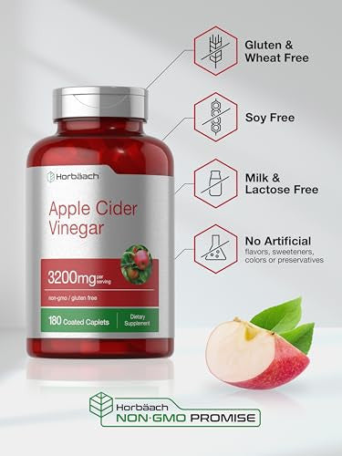 Horbaach Apple Cider Vinegar Caplets 3200Mg