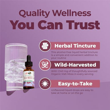 Maryruth's Organic Irish Sea Moss Liquid Drops 1 Fl Oz