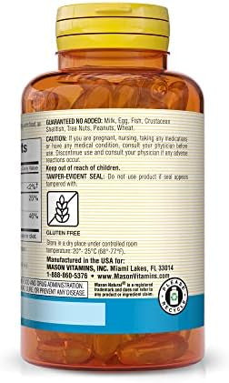 Mason Natural Fast Absorption Calcium With Vitamin D3 Strengthens Muscle Function Supports Healthy Bones And Overall Health 60 Softgels