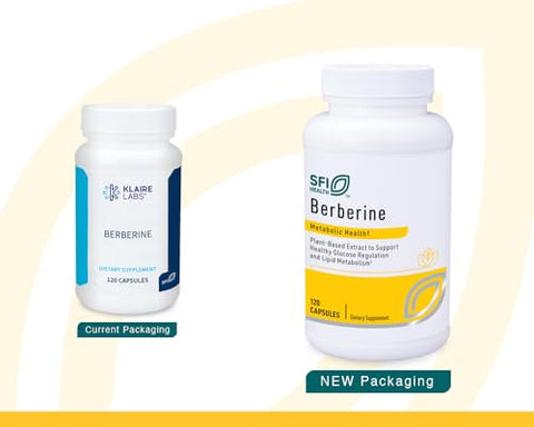 Klaire Labs Sfi Health Berberine Hci 500Mg - Berberine Supplement - Gluten-Free Hypoallergenic (120 Capsules)