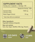 Herbamama Turmeric And Super Immune Mushroom Kit - Bundle Of 1500 Mg Turmeric Curcumin Capsules & Super Immune Mushroom Complex Tincture - Vegan Non Gmo Sugar & Alcohol- - 2 Pack