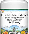 Terravita Green Tea Extract (50% Polyphenols) (10% Caffeine) - 450 Mg (100 Capsules, Zin: 514387) - 3 Pack