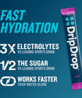 Dripdrop Hydration Electrolyte Powder Packets Berry & Orange Bundle 64 Count