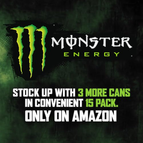 Monster Energy Drink, Green, Original, 16 Ounce | Pack of 15
