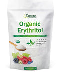 Espure Organic Erythritol - USDA Certified & 100% Pure - Zero Calorie Sugar Substitute, Plant Based Sweetener; 8oz